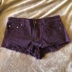 Maroon Jean Shorts Size: 26